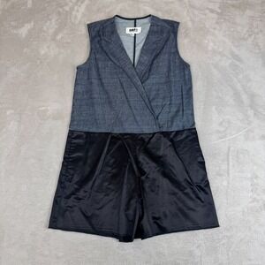 NWT MM6 Maison Martin Margiela Romper Womens‎ 40 Blue Black MSRP $460 One Piece